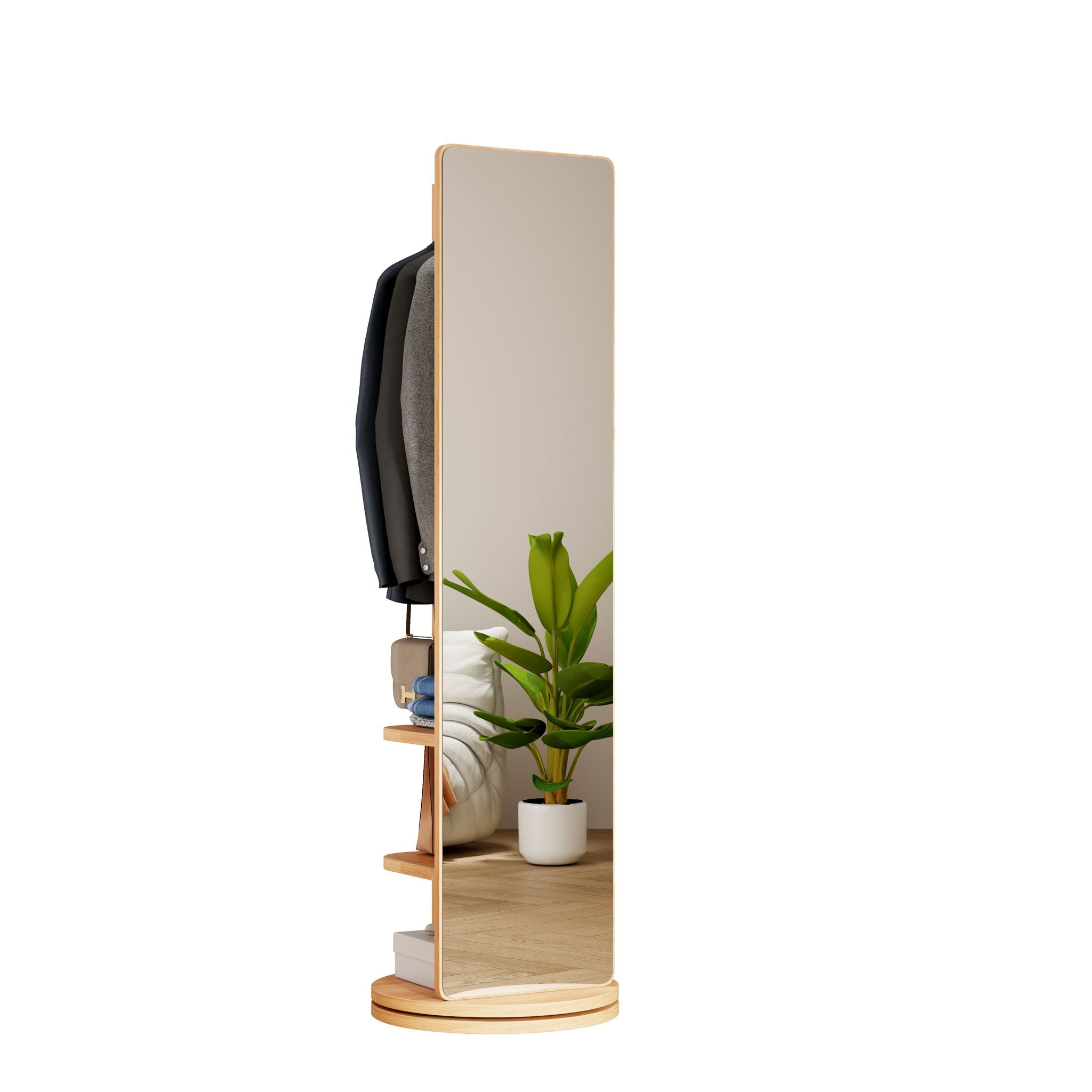 3 In 1 Multifunctional Full Length Clothing Mirror