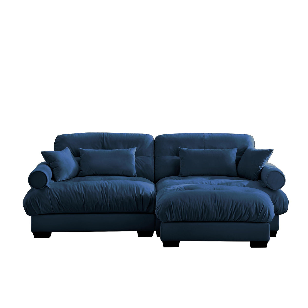 Super Comfort Oversized Modular Sectional Sofa With Movable Ottoman