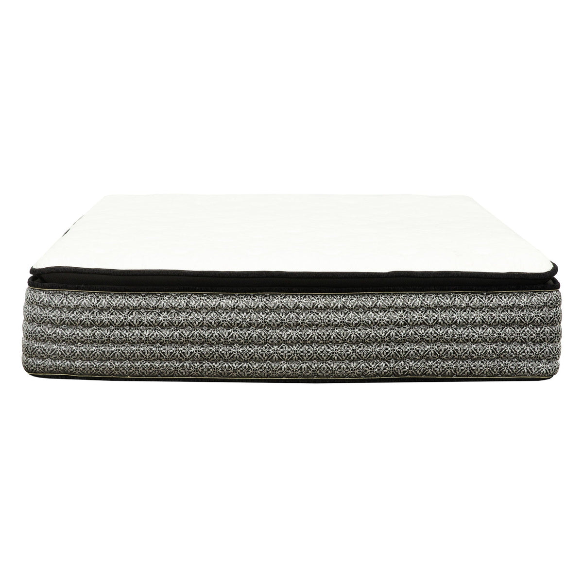 14" Premium Hybrid Mattress In A Box Plush Gel Memory Foam Top With Cooling Technology - Gray / White - Queen
