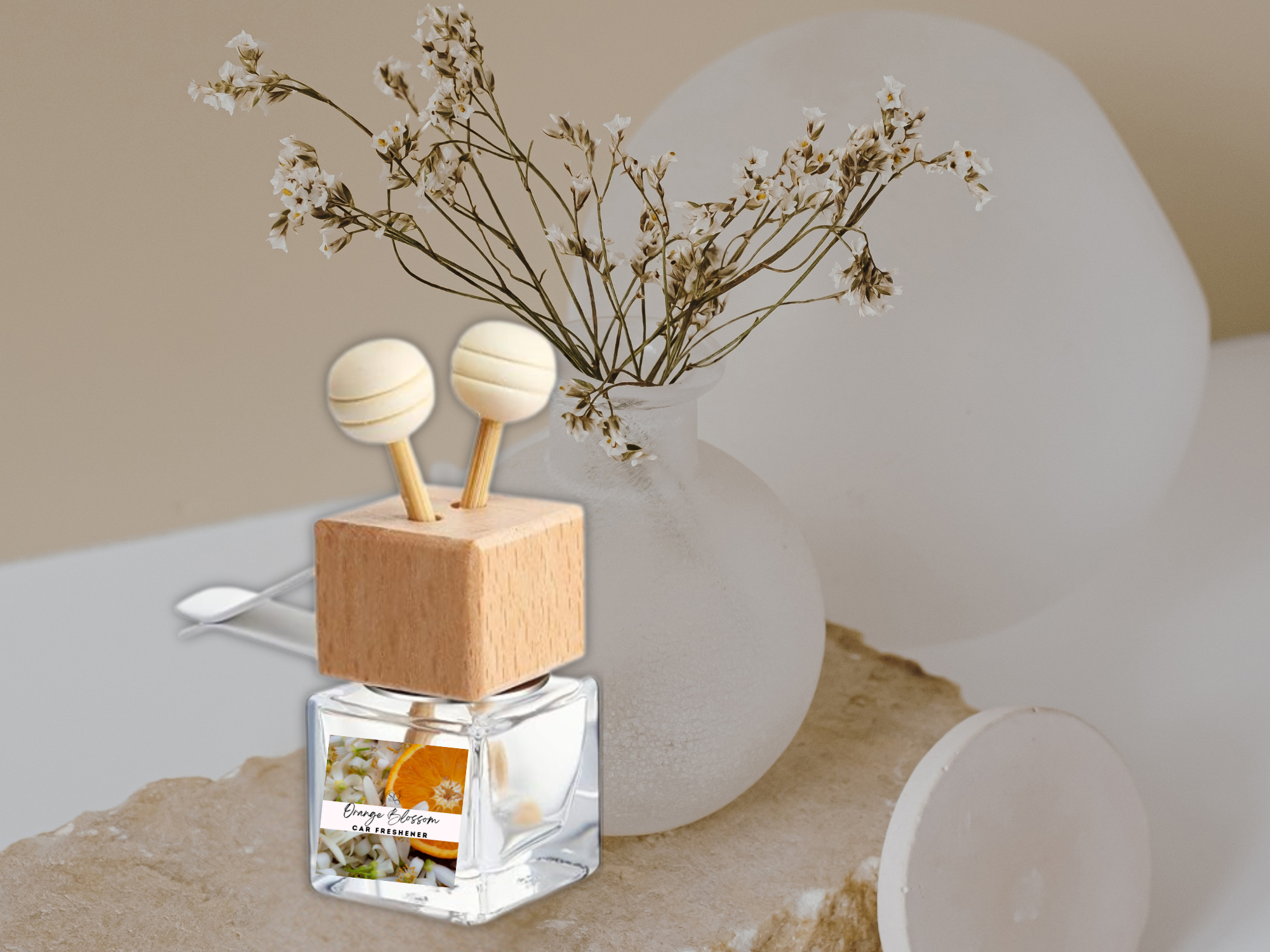Bold & Masculine Vent Car Diffuser – Wood, Amber & Smoke