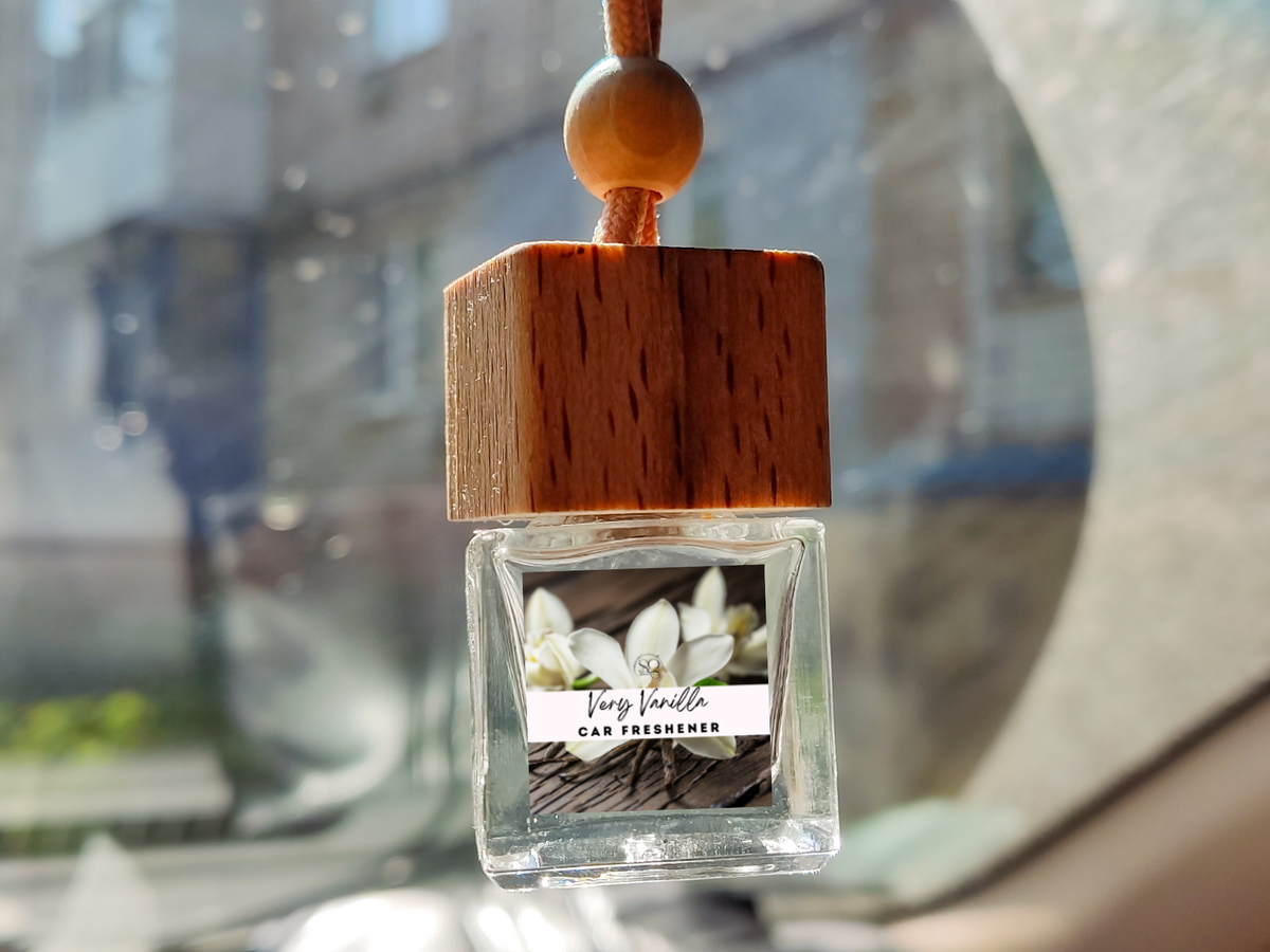 Floral & Feminine Hanging Car Freshener Collection – Elegant Blossoms