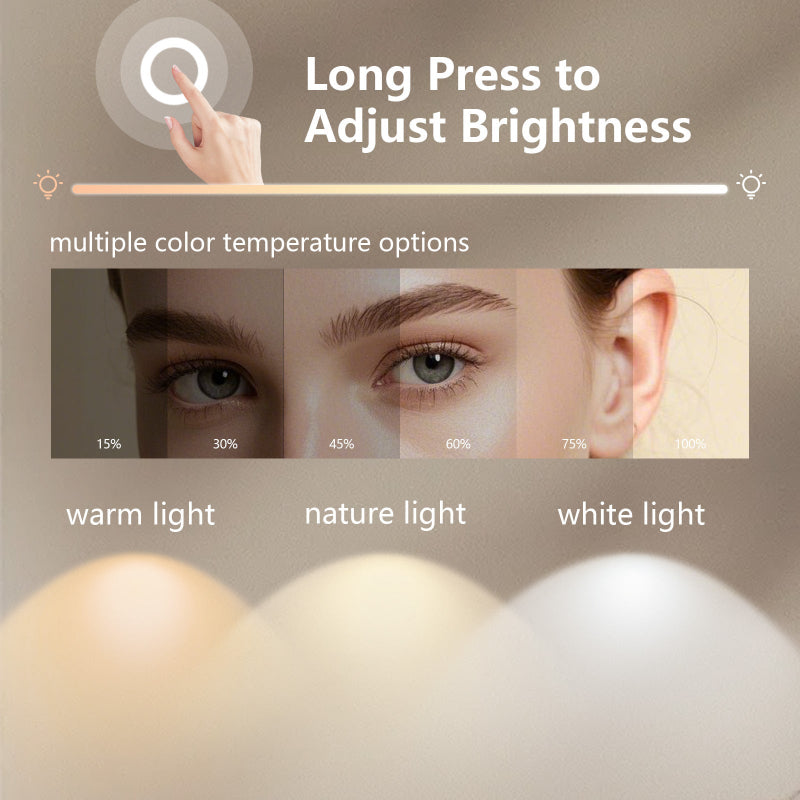 Lyra Modern LED Mirror – Acrylic Frame, Anti-Fog, Dimmable