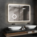 Crater II LED Bathroom Mirror | Anti-Fog, 3X Magnification