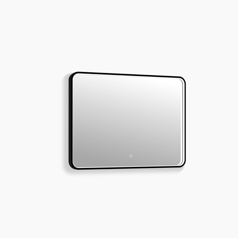 Taurus II LED Mirror | Matte Black, Dimmable, Anti-Fog