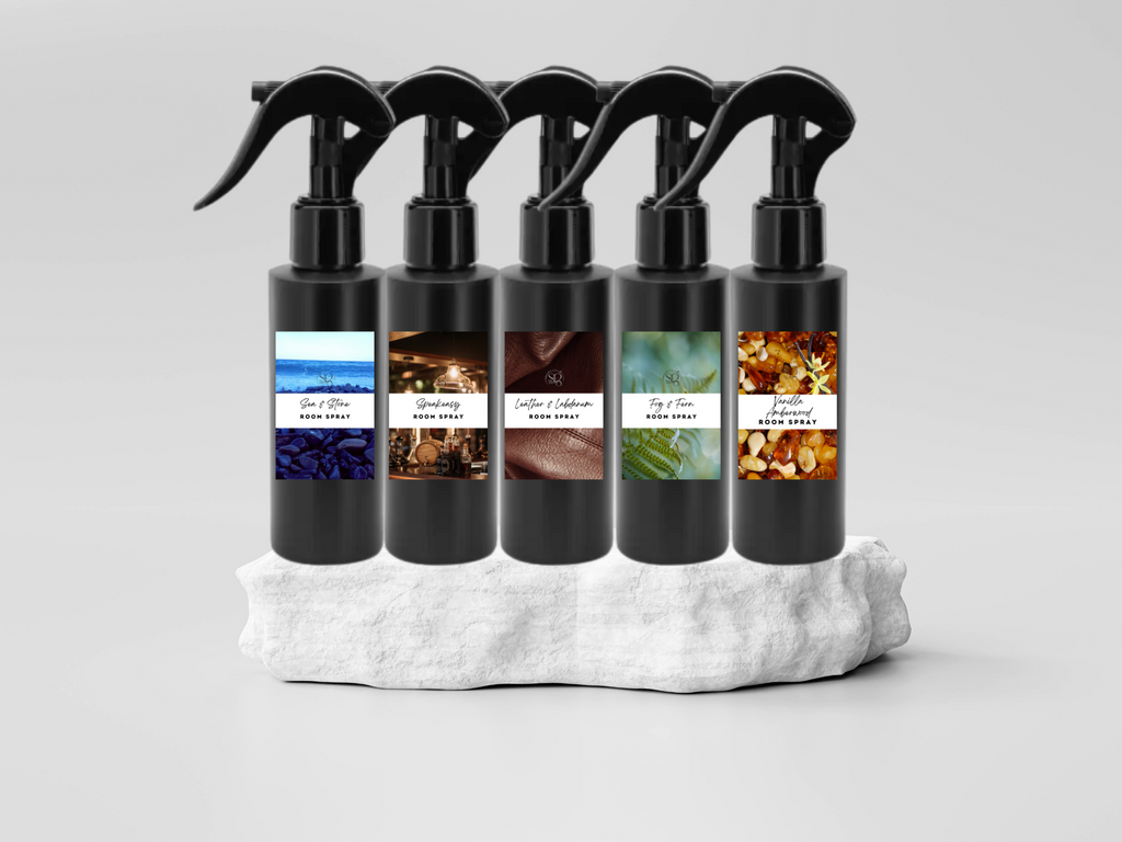 Bold & Masculine Room & Linen Spray – Trigger Spray | Speakeasy & Obsidian