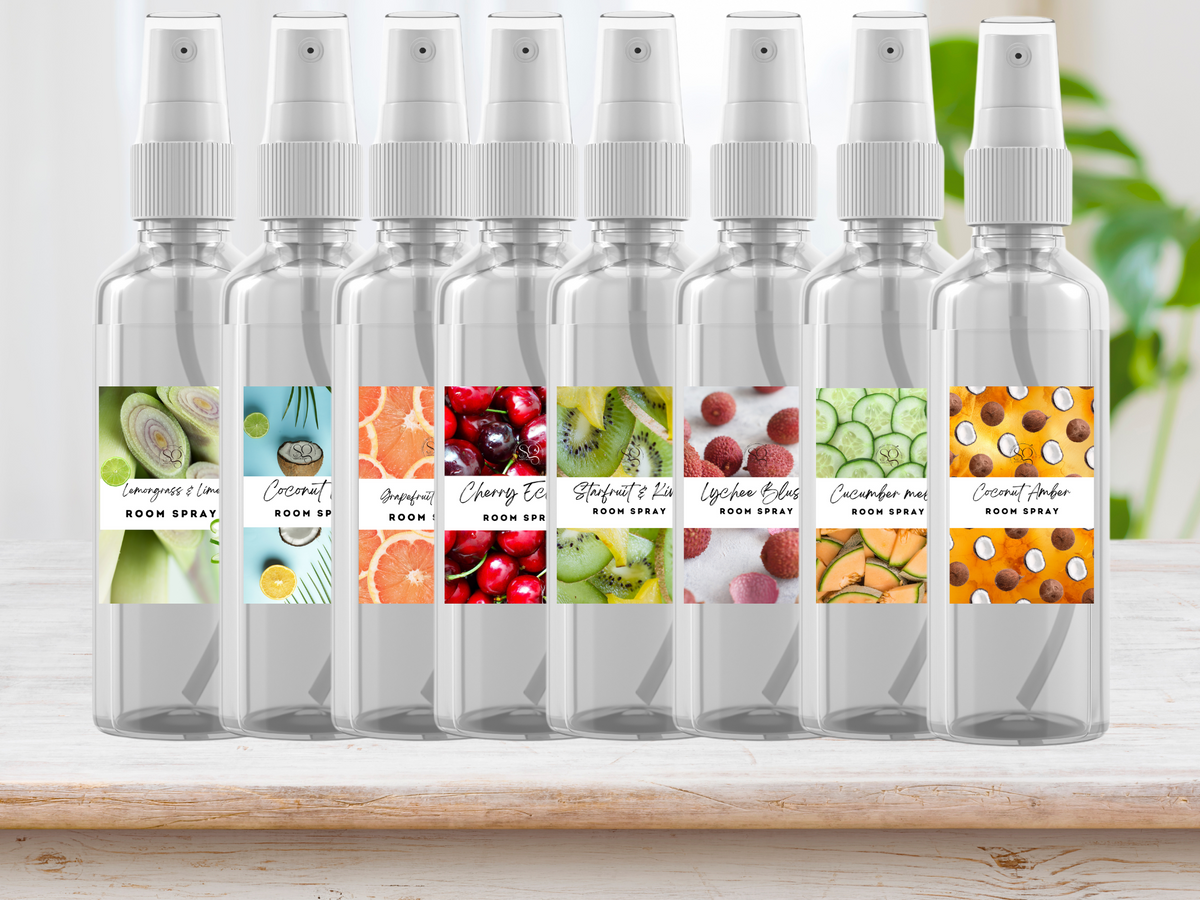 Fruity & Juicy Room & Linen Spray – Fine Mist | Strawberry, Peach & Mango