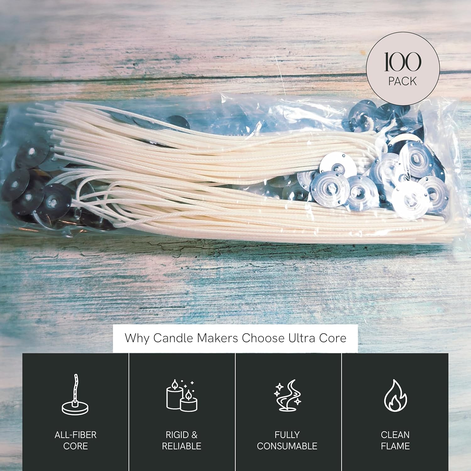 Ultra-Core Wicks, Pack of 100